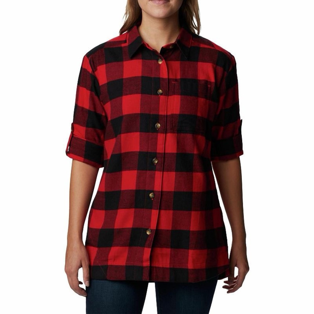 Auden Buffalo Check Flannel Long Sleeve Pajama Top